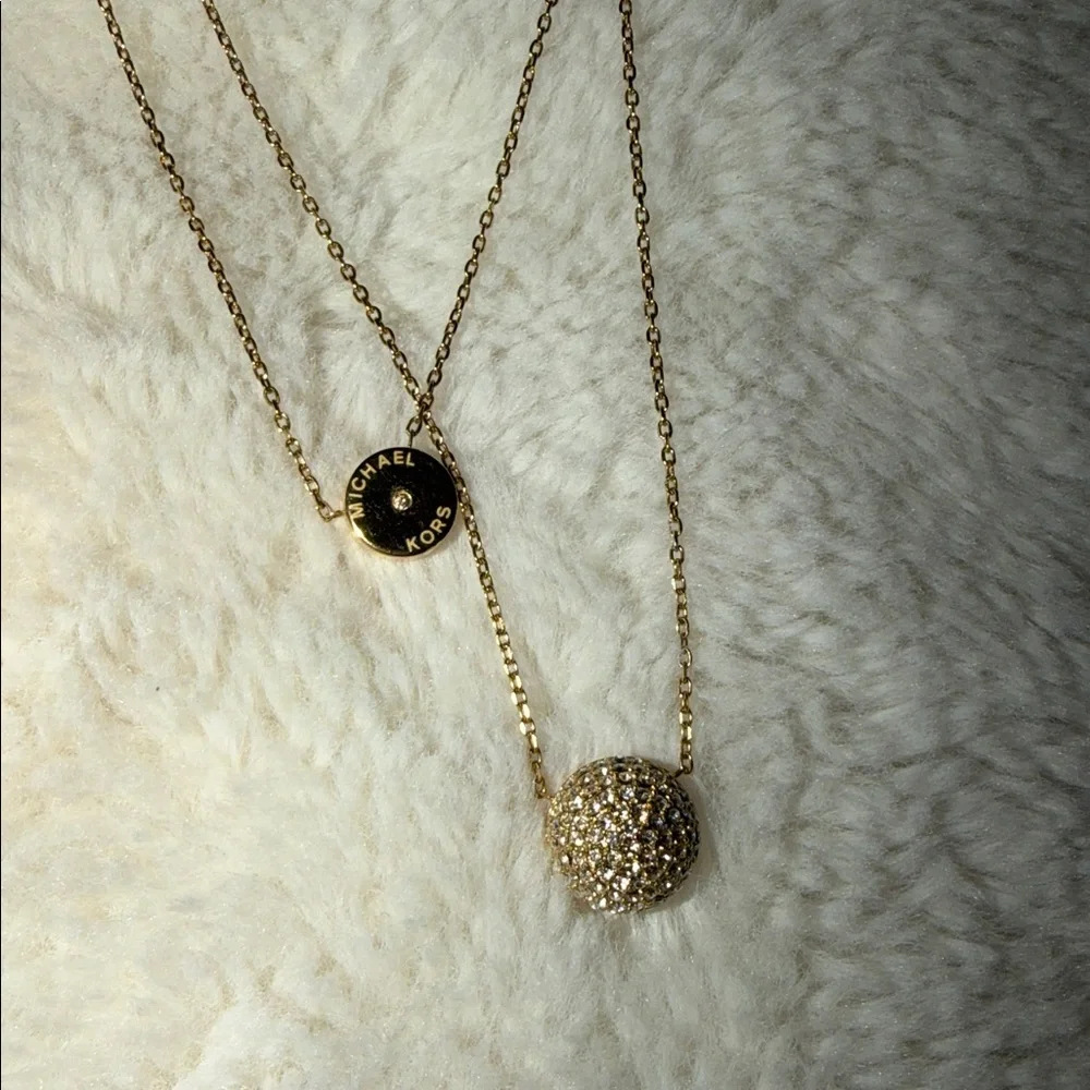 Michael Kors Dual Chain Pendant Necklace - Picture 5 of 9